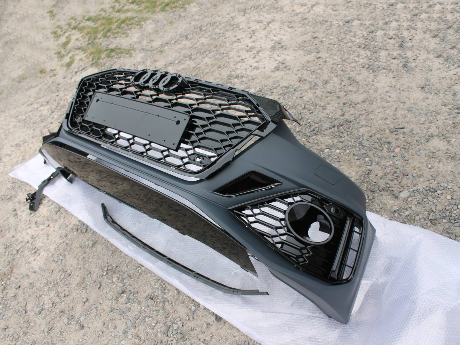 Audi A5 LIFT 9F 2020+ Complete Bumper RS5 Black Quattro Style